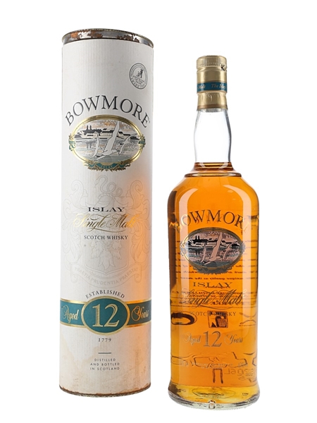 Bowmore 12 Year Old Bottled 1990s - Duty Free 100cl / 43%