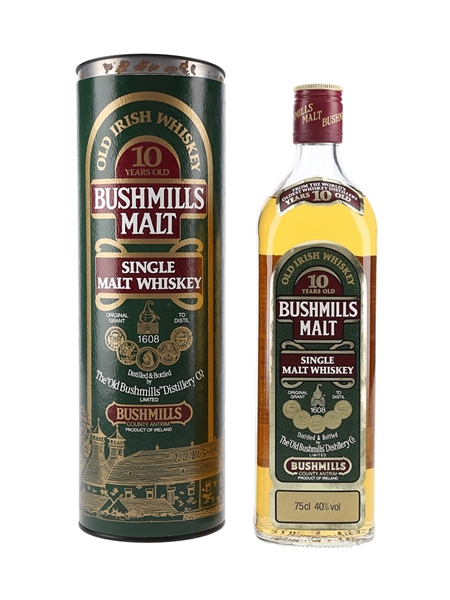 Bushmills 10 Year Old Bottled 1990s 75cl / 40%