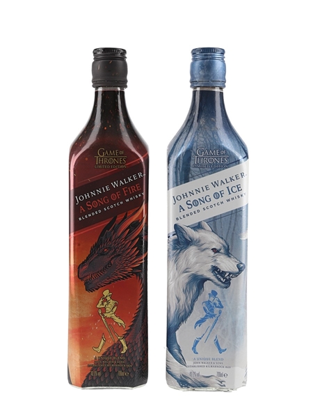 Johnnie Walker A Song Of Fire & A Song Of Ice Game Of Thrones 2 x 70cl