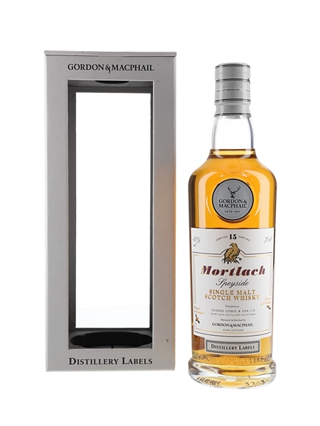 Mortlach 15 Year Old Distillery Labels Bottled 2018 - Gordon & MacPhail 70cl / 43%