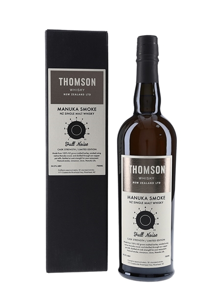 Thomson Manuka Smoke - Full Noise New Zealand Single Malt Whisky - Cask Strength 70cl / 54.2%