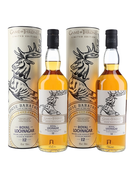 Royal Lochnagar 12 Year Old Game Of Thrones - House Baratheon 2 x 40cl / 40%