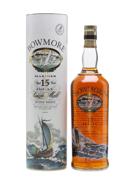 Bowmore 15 Years Old Mariner Screen Printed Label 1 Litre