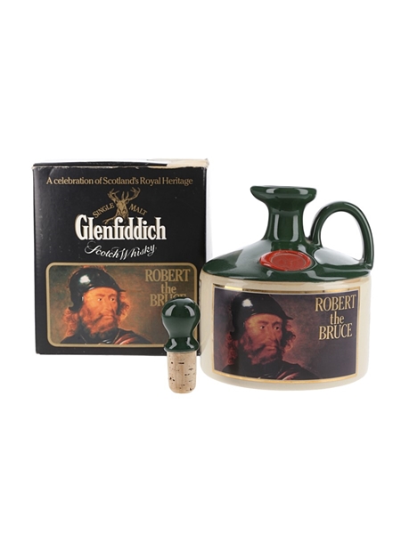 Glenfiddich Scottish Royalty Ceramic Jug Bottled 1980s - Robert The Bruce 75cl / 43%