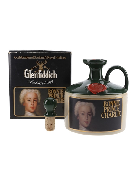 Glenfiddich Scottish Royalty Ceramic Jug Bottled 1980s - Bonnie Prince Charlie 75cl / 43%