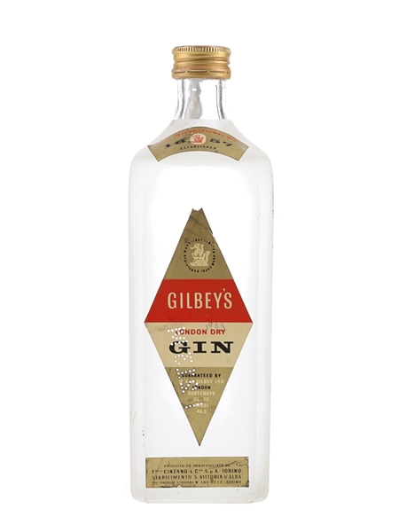 Gilbey's London Dry Gin Bottled 1950s - Cinzano 75cl / 46.2%