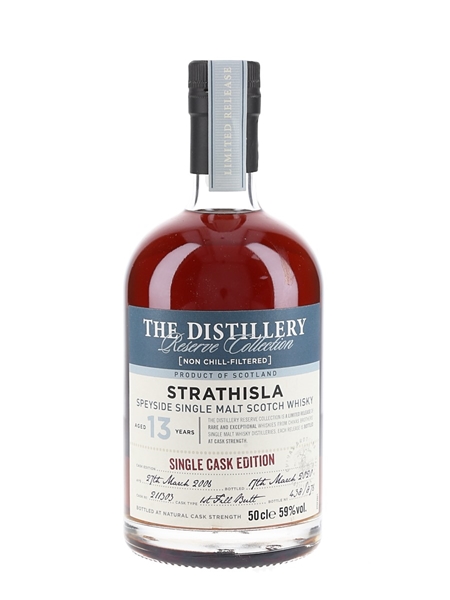 Strathisla 2006 13 Year Old The Distillery Reserve Collection Bottled 2020 - Chivas Brothers - Cask No. 211303 50cl / 59%