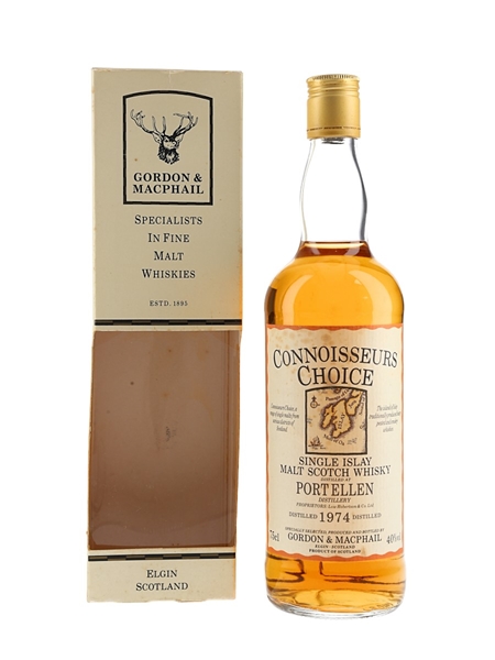 Port Ellen 1974 Connoisseurs Choice Bottled 1990s - Gordon & MacPhail 75cl / 40%