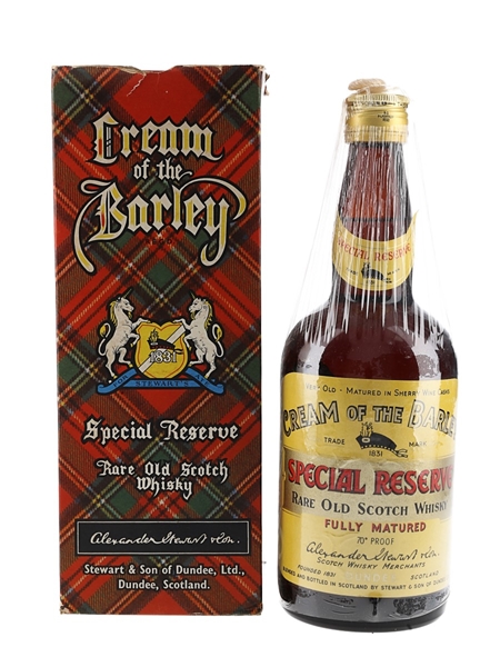 Stewarts Cream Of The Barley Special Reserve Bottled 1960s 75cl / 40%
