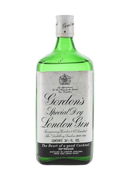 Gordon's Special Dry London Gin Bottled 1970s 75.7cl / 40%