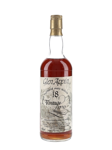 Glen Appin 1970 18 Year Old Bottled 1990s 75cl / 43%