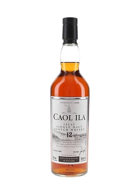 Caol Ila 12 Year Old Bottled 2021 - The Manager's Dram 70cl / 58%