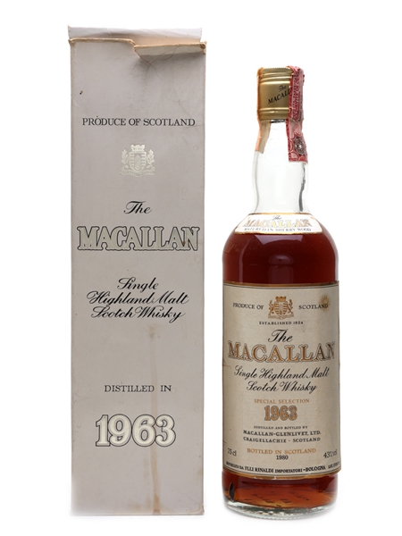 Macallan 1963 Bottled 1980 - Rinaldi 75cl / 43%