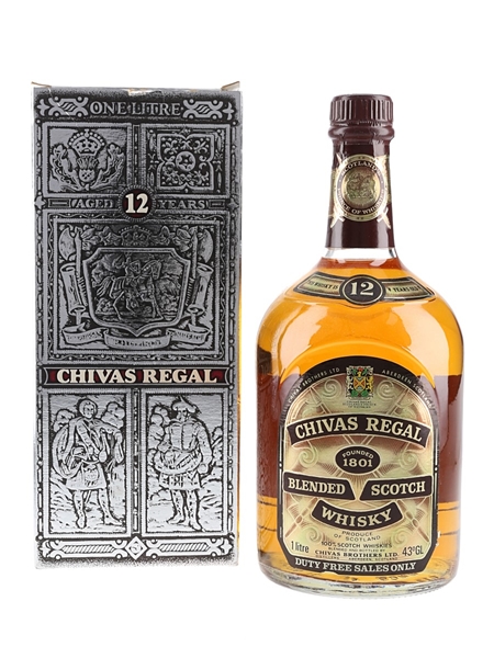 Chivas Regal 12 Year Old Bottled 1980s - Duty Free 100cl / 43%