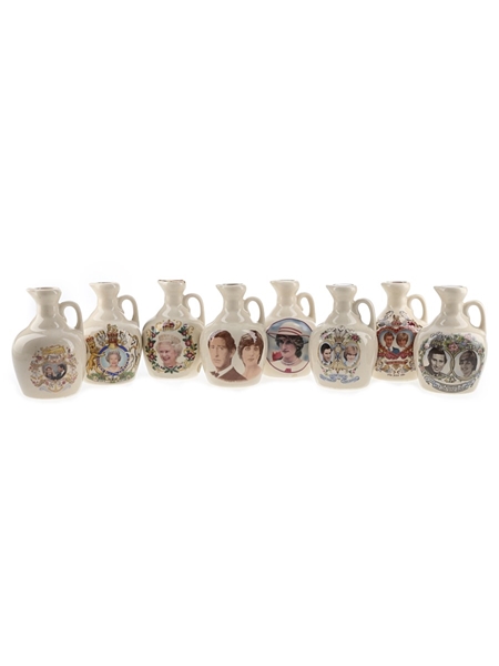 Rutherford's Ceramic Decanter Montrose Potteries 8 x 5cl / 40%