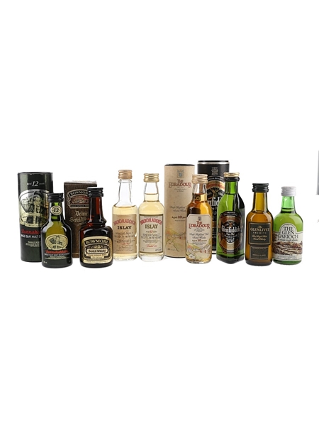 Assorted Single Malts  7 x 5cl & 4.7cl