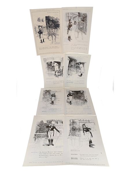 Johnnie Walker Advertisement Prints 1922 8 x 26cm x 40cm