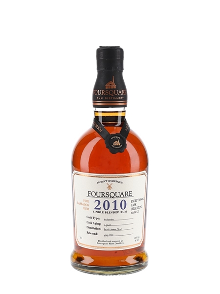 Foursquare 2010 12 Year Old Single Blended Rum Bottled 2022 - Exceptional Cask Selection Mark XXI 70cl / 60%