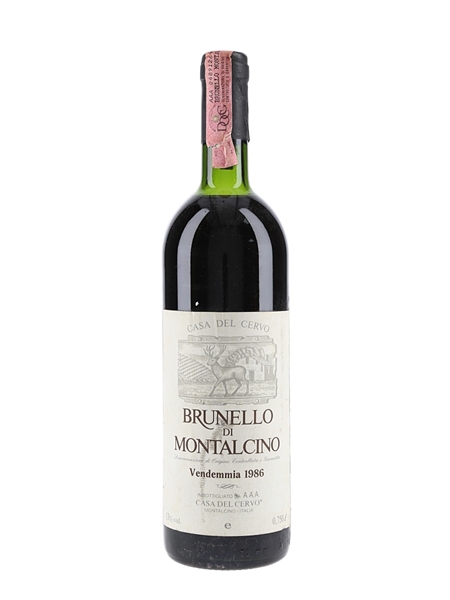 1986 Brunello Di Montalcino Casa Del Cervo 75cl / 13%