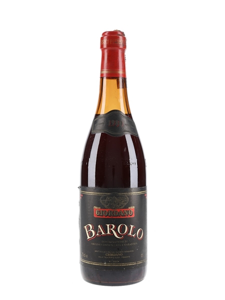 1980 Barolo Giordano 75cl / 13%