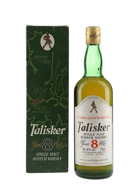 Talisker 8 Year Old Bottled 1970s - The Distiller's Agency Ltd. 75cl / 45.8%
