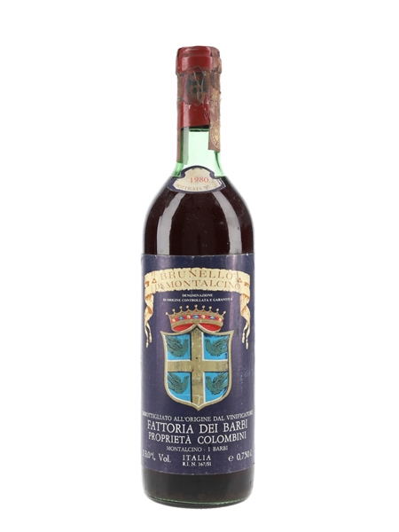 1980 Brunello Di Montalcino Fattoria Dei Barbi 75cl / 13%