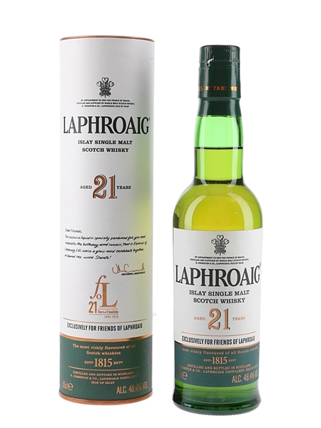 Laphroaig 21 Year Old Friends Of Laphroaig 21st Anniversary 35cl / 48.4%