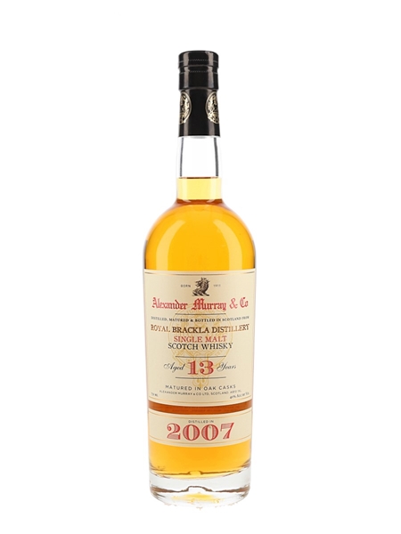 Royal Brackla 2007 13 Year Old Alexander Murray & Co 75cl / 40%