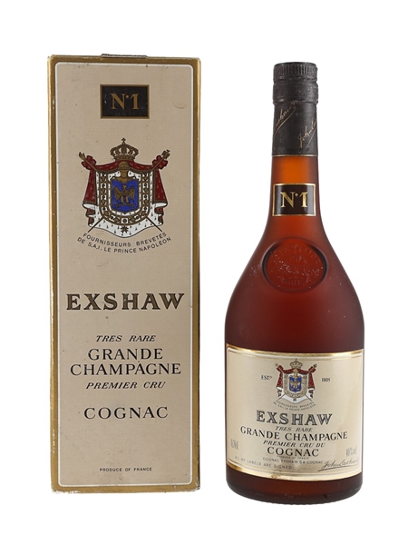 Exshaw No.1 Grande Champagne Cognac Bottled 1970s 70cl / 40%