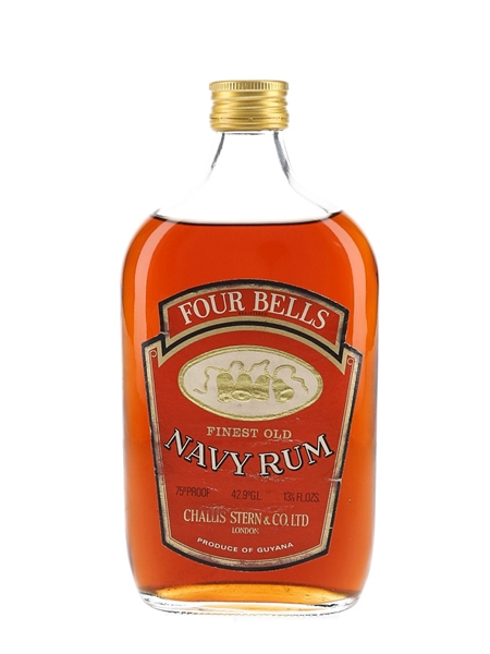 Four Bells Navy Rum Bottled 1970s - Challis Stern & Co. 37.8cl / 42.9%