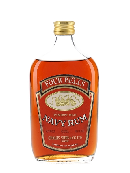 Four Bells Navy Rum Bottled 1970s - Challis Stern & Co. 37.8cl / 42.9%