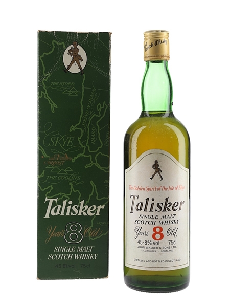 Talisker 8 Year Old Bottled 1970s - The Distiller's Agency Ltd. 75cl / 45.8%