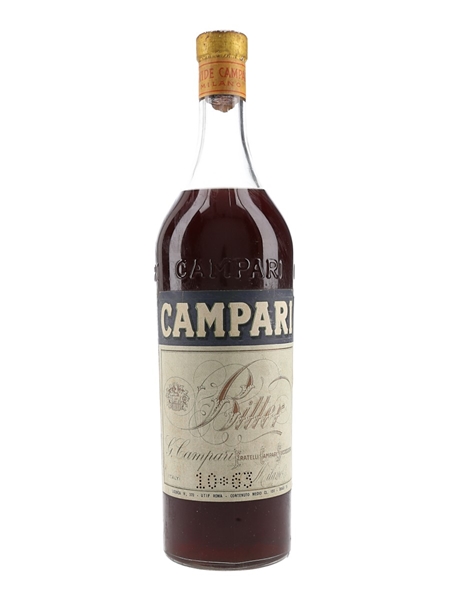 Campari Bitter Bottled 1950s - 1960s 75cl / 25%