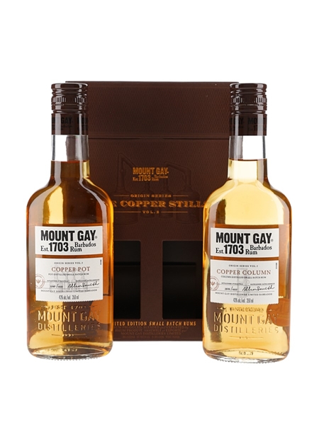 Mount Gay Copper Pot & Copper Column Origin Series - The Copper Stills Volume 2 2 x 37.5cl / 43%