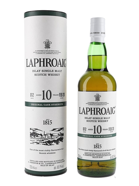 Laphroaig 10 Year Old Original Cask Strength Bottled 2020 - Batch 012 70cl / 60.1%