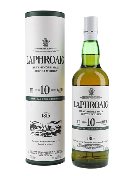 Laphroaig 10 Year Old Original Cask Strength Bottled 2019 - Batch 011 70cl / 58.6%
