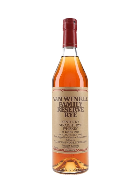 Van Winkle 13 Year Old Family Reserve Rye Bottled 2022 75cl / 47.8%
