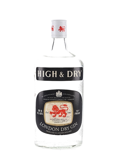 Booth's High & Dry Bottled 1970s 75.7cl / 40%