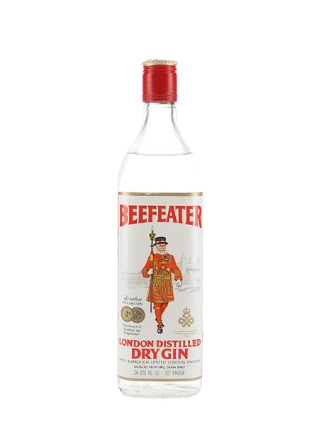 Beefeater London Distilled Dry Gin Bottled 1970s 75.7cl / 40%