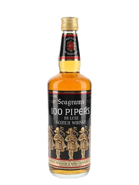 Seagram's 100 Pipers Bottled 1970s 75.7cl / 40%