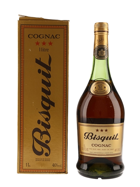 Bisquit 3 Star Bottled 1970s - 1980s 100cl / 40%