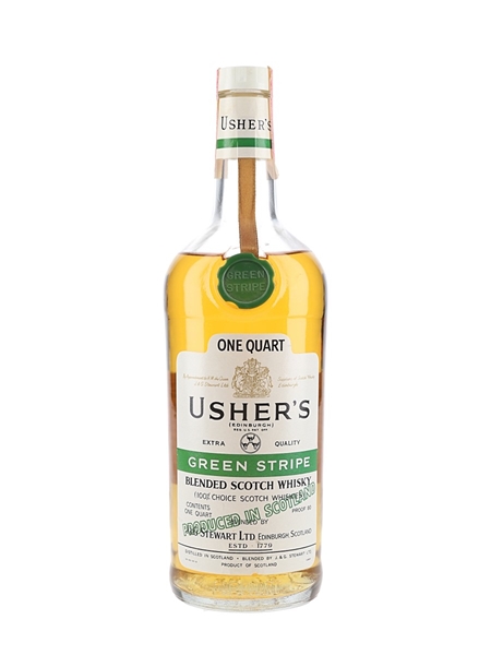 Usher's Green Stripe Bottled 1970s 94cl / 43.4%