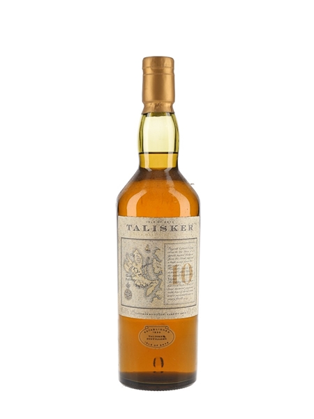 Talisker 10 Year Old Bottled 2000s - Map Label 70cl / 45.8%