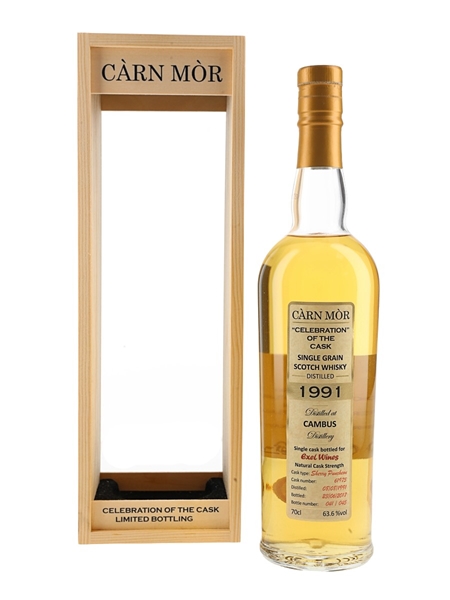 Cambus 1991 Celebration Of The Cask Bottled 2017 - Carn Mor 70cl / 63.6%