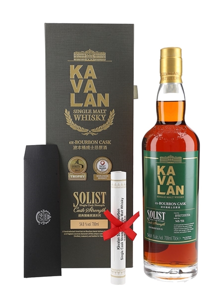 Kavalan Solist Ex-Bourbon Cask Distilled 2014 - Bottled 2022 70cl / 54.8%