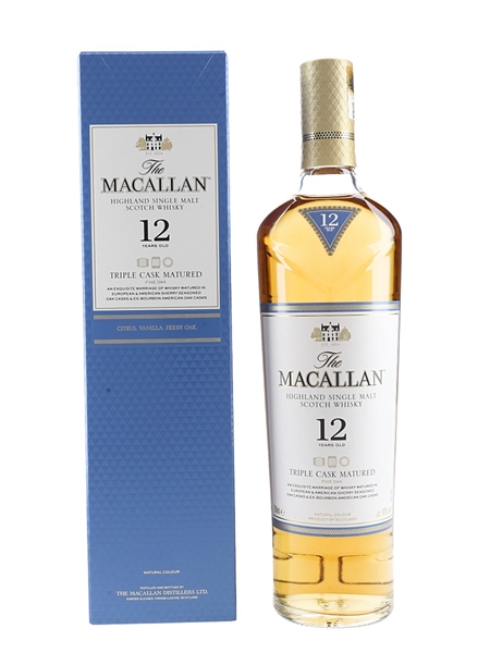 Macallan 12 Year Old Fine Oak Triple Cask Matured 70cl / 40%
