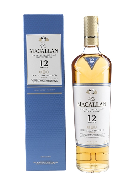 Macallan 12 Year Old Fine Oak Triple Cask Matured 70cl / 40%
