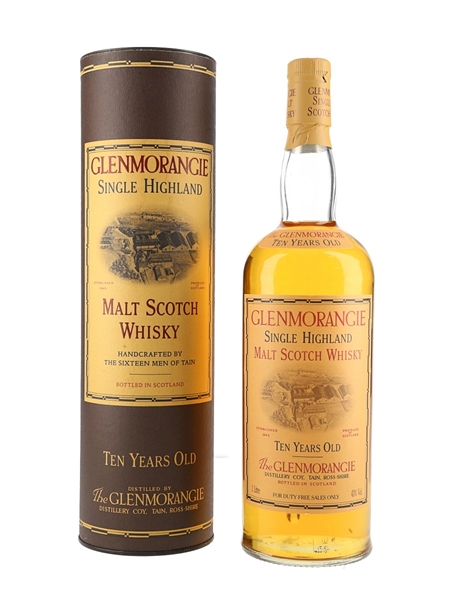 Glenmorangie 10 Year Old Bottled 1990s - Duty Free 100cl / 40%