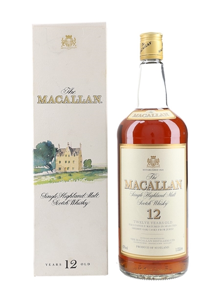 Macallan 12 Year Old Bottled 1990s 113cl / 43%
