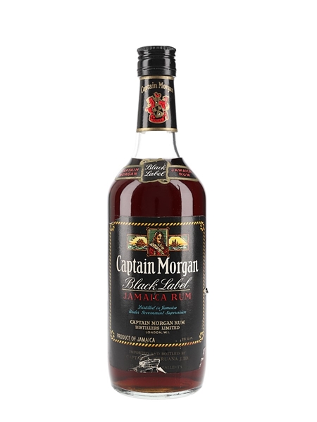 Captain Morgan Black Label Rum Bottled 1970s 75.7cl / 40%
